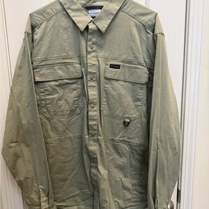Columbia Men's Olive Twill Shirt